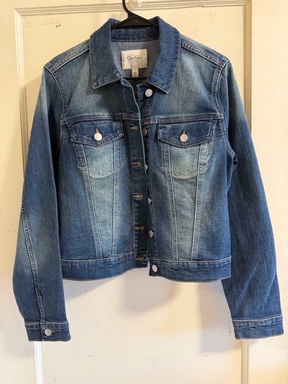Jessica Simpson Blue Washed Denim Jacket